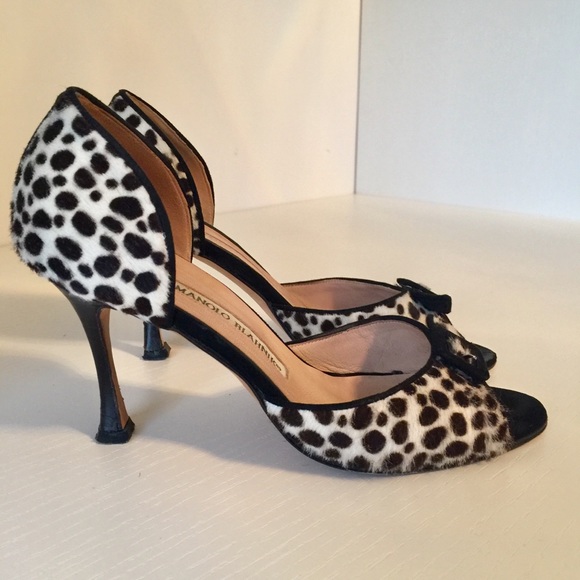 Manolo Blahnik Shoes - Manolo Blahnik Animal Print D’Orsay Heels